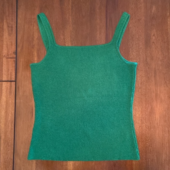 Oscar an Oscar de la Renta company size small green sweater tank - Picture 3 of 7